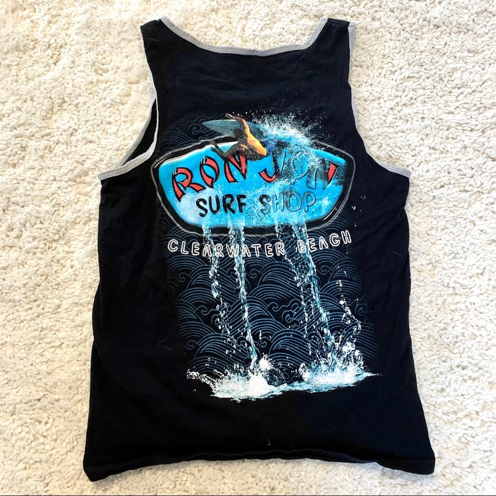 Ron Jon Surf Shop Clearwater Beach Black Tank Top